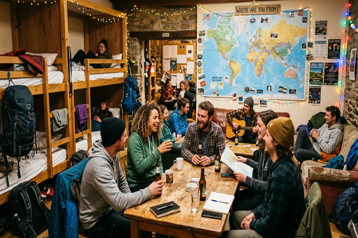 Hostel common room - backpacker accommodation