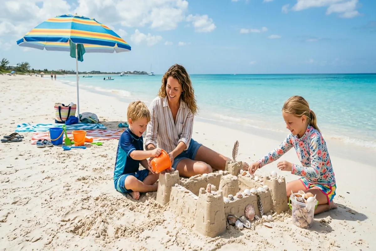 Kid-friendly beach activities