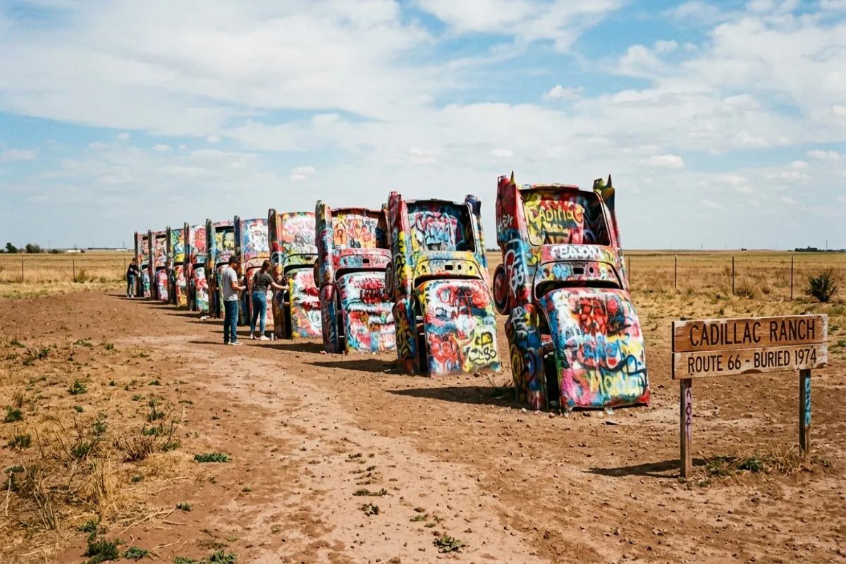 Cadillac Ranch Texas - Route 66 state-by-state highlights