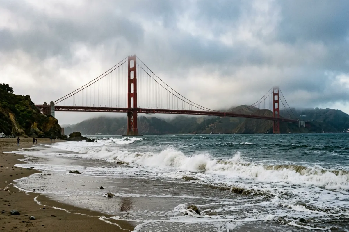 California itinerary highlight - Golden Gate Bridge from Baker Beach