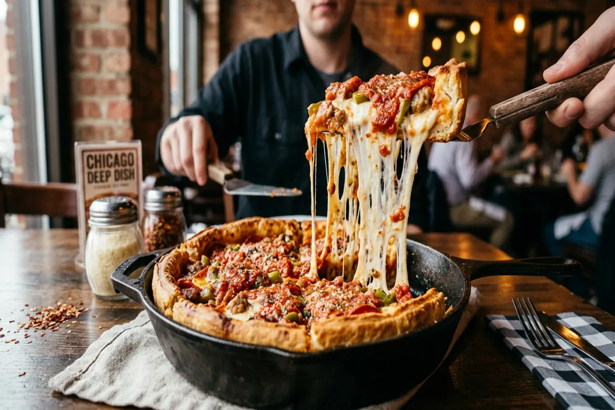 Chicago deep dish pizza - food guide