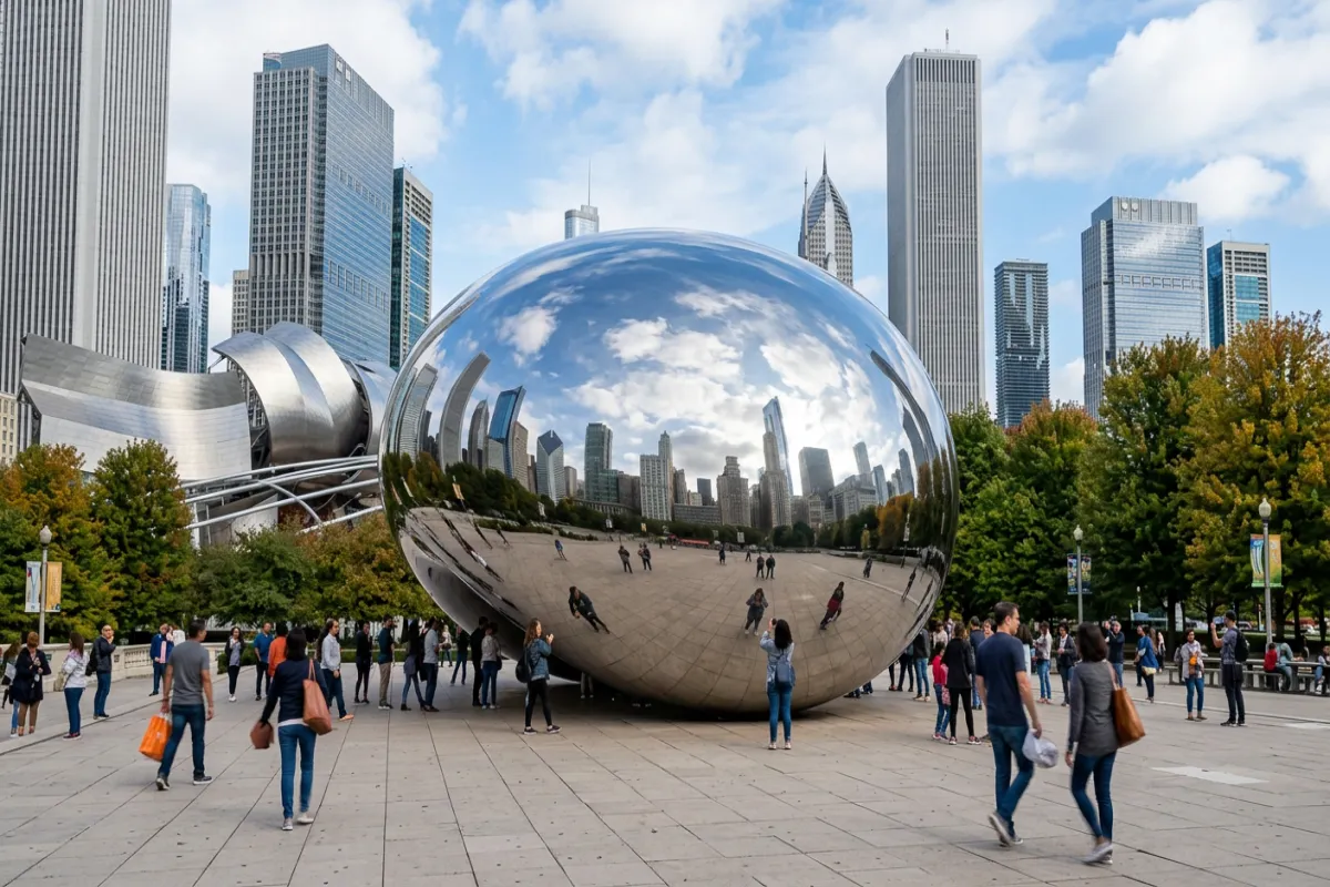 Cloud Gate Bean Chicago - must-see attractions