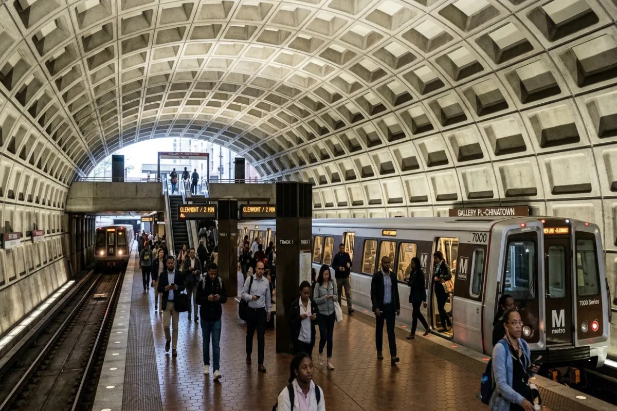Washington DC Metro station - getting around DC