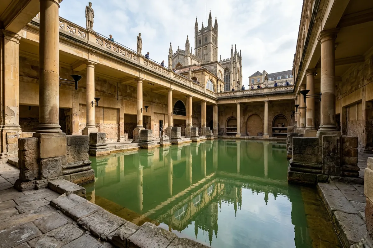 Roman Baths in Bath England - must-see attractions