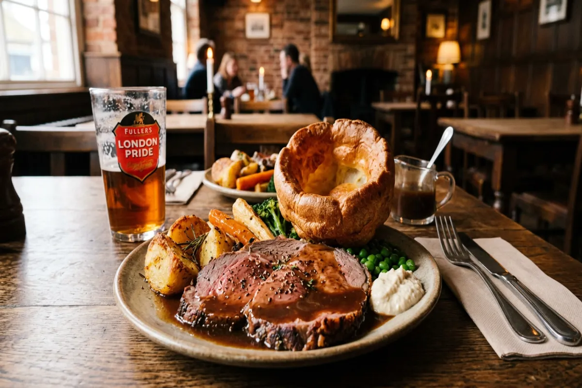 English Sunday roast - food in England