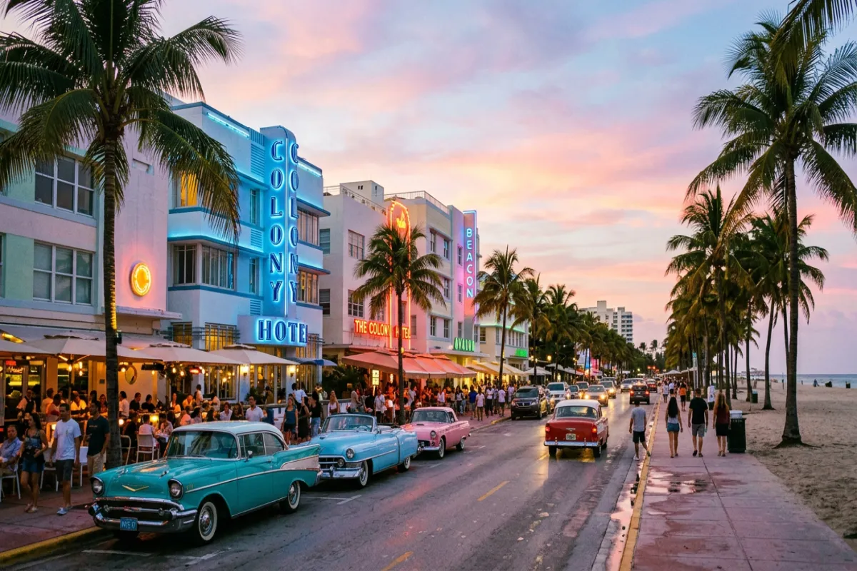 Where to stay in Florida - art deco hotels on Miami's Ocean Drive