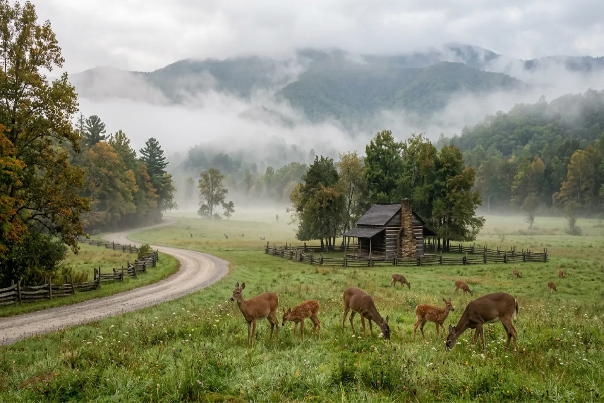 Gatlinburg itinerary highlight - wildlife in Cades Cove