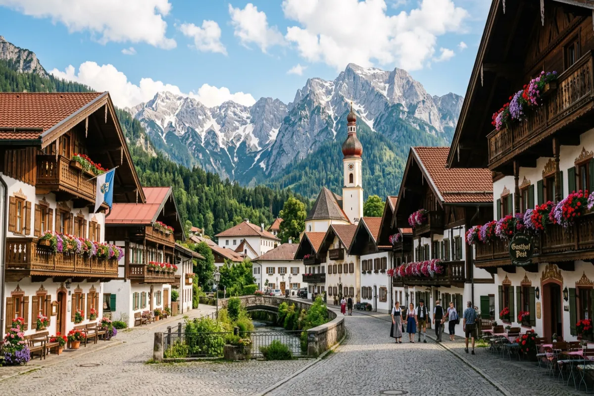 Where to stay in Germany - charming Bavarian village in the Alps