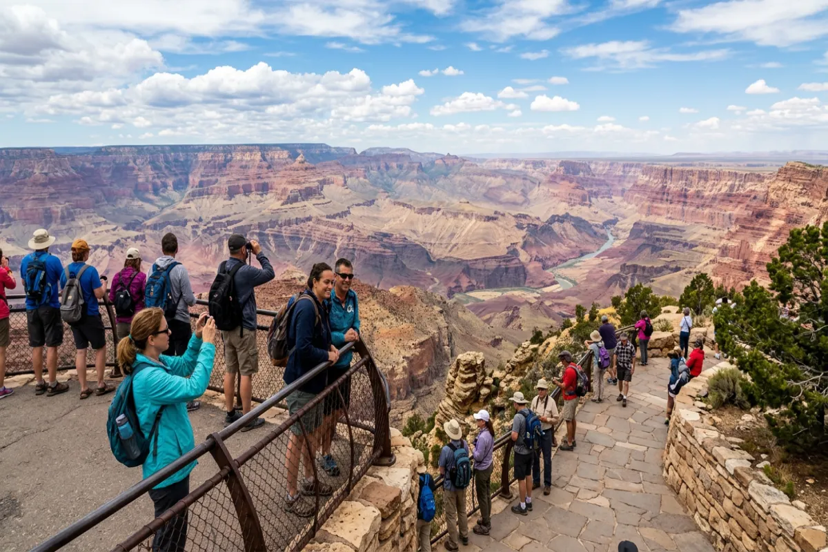 Grand Canyon South Rim viewpoint - choosing your rim