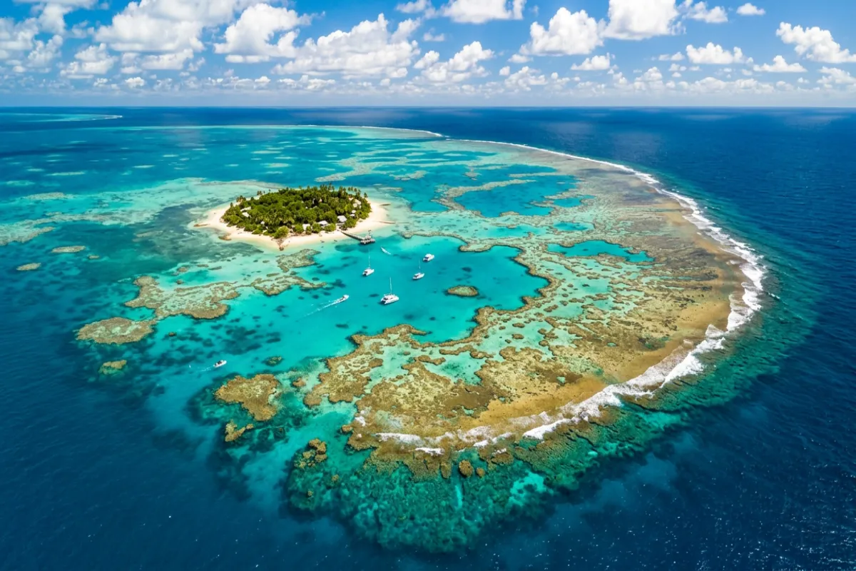 Great Barrier Reef aerial view - must-see Australia