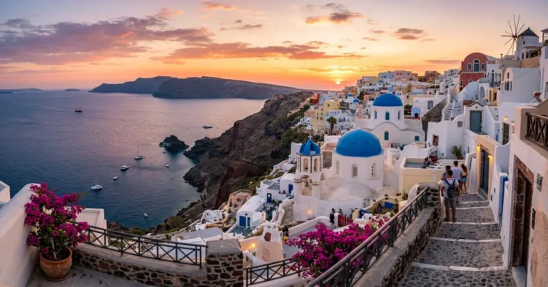 greece trip planning santorini sunset.webp