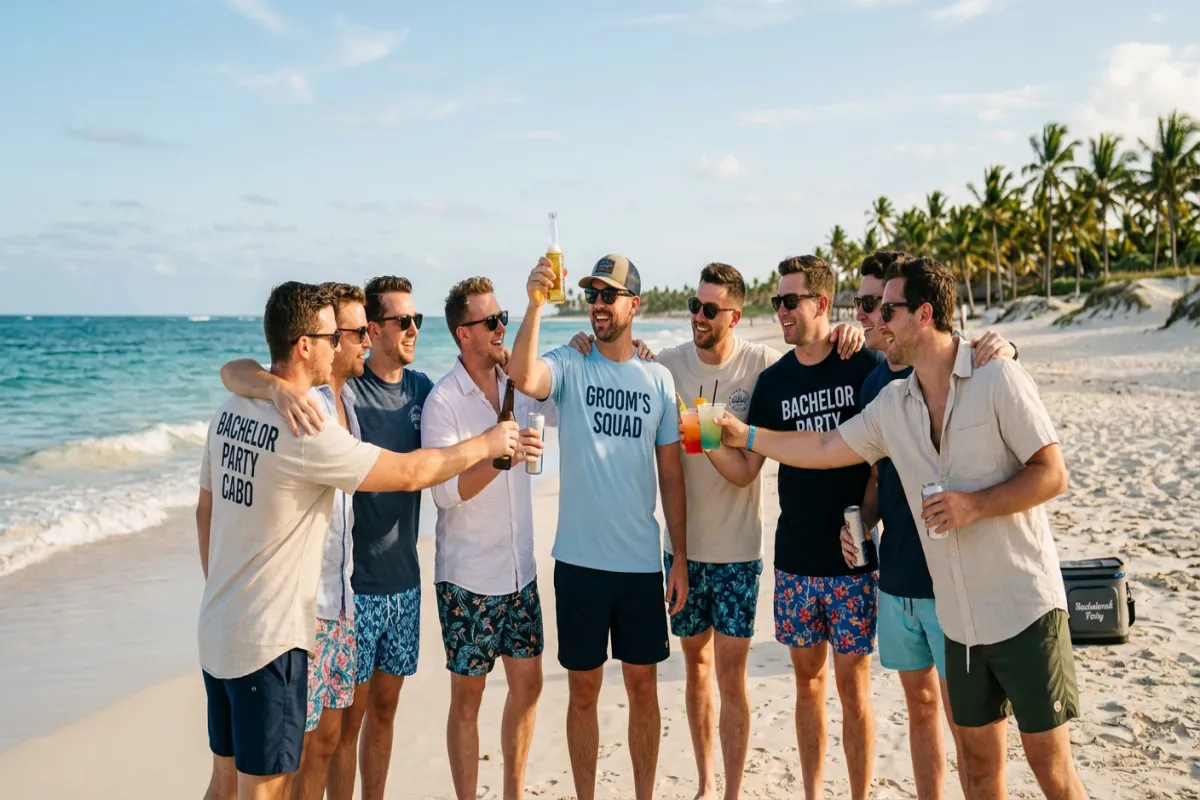 Friends beach celebration - types of group trips