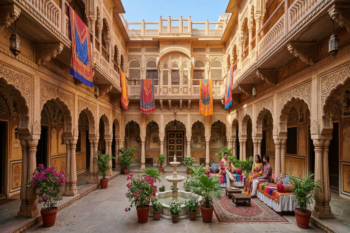 Where to stay in India - heritage haveli hotel in Jaipur
