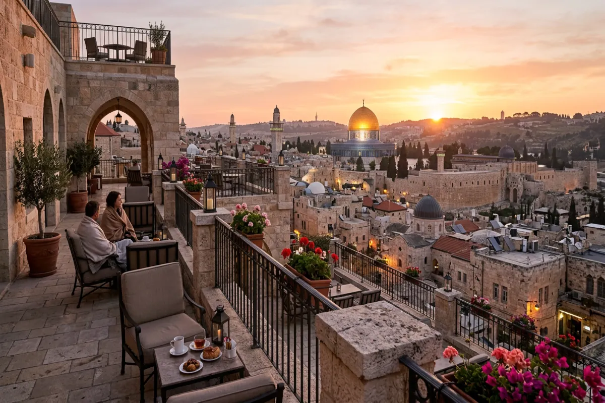Where to stay in Israel - hotel overlooking Jerusalem's Old City
