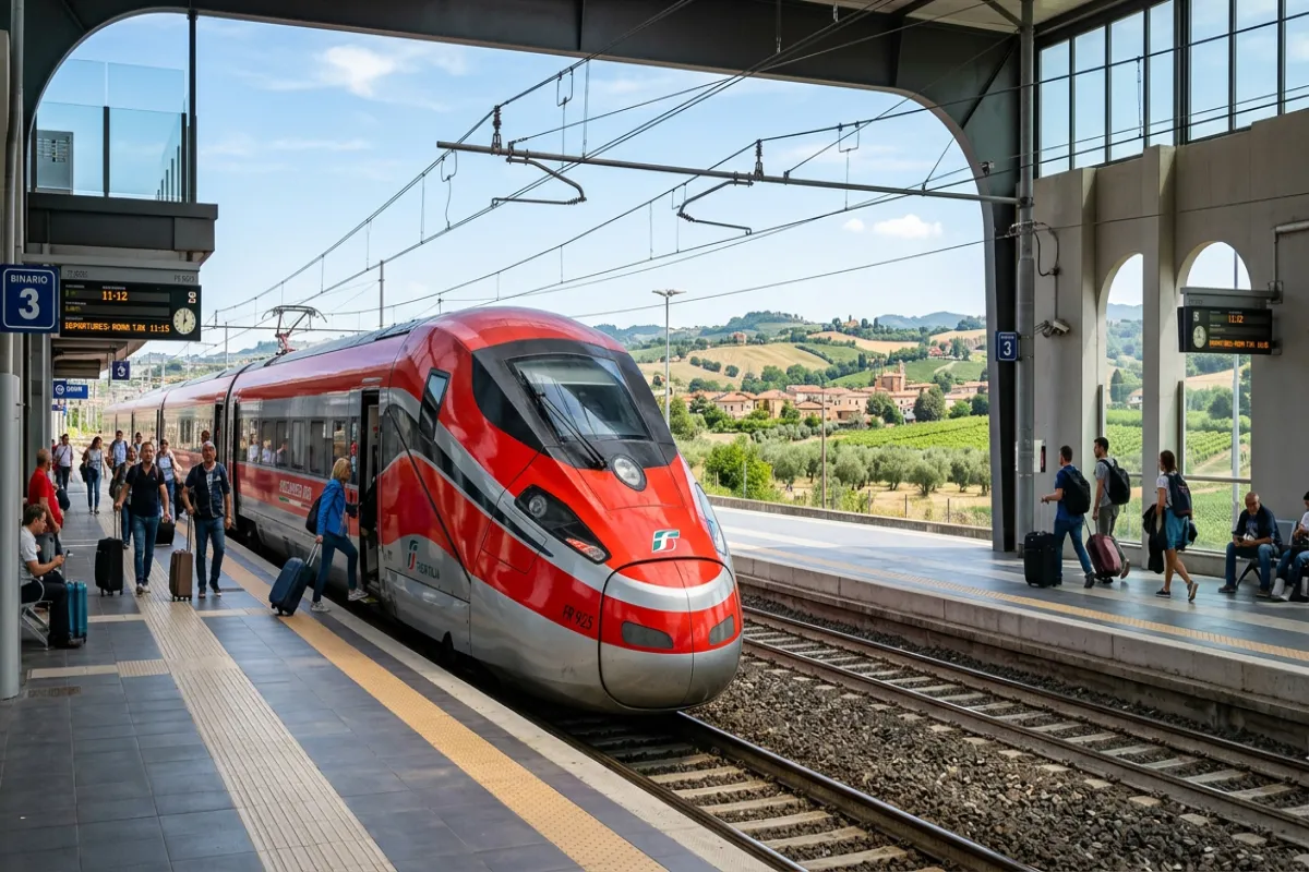 Italian Frecciarossa high-speed train - getting around Italy by train