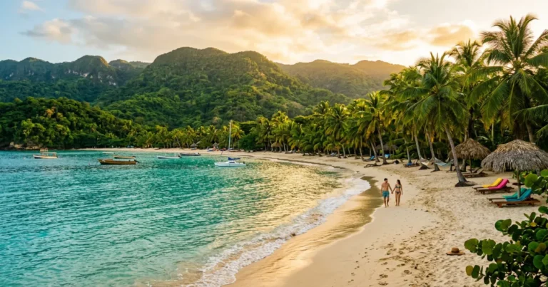 jamaica tropical beach mountains.webp