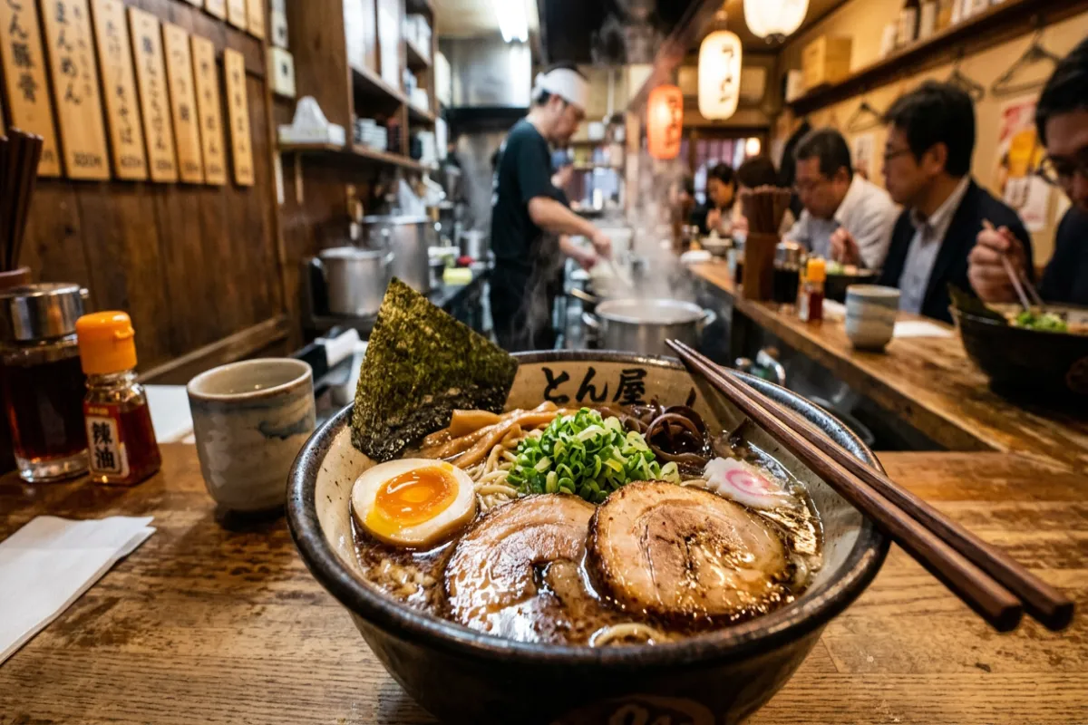 Japanese ramen bowl - food and dining in Japan