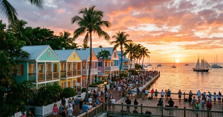key west travel guide colorful houses sunset.webp