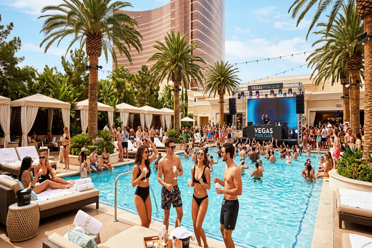 Las Vegas hotel pool - where to stay on the Strip
