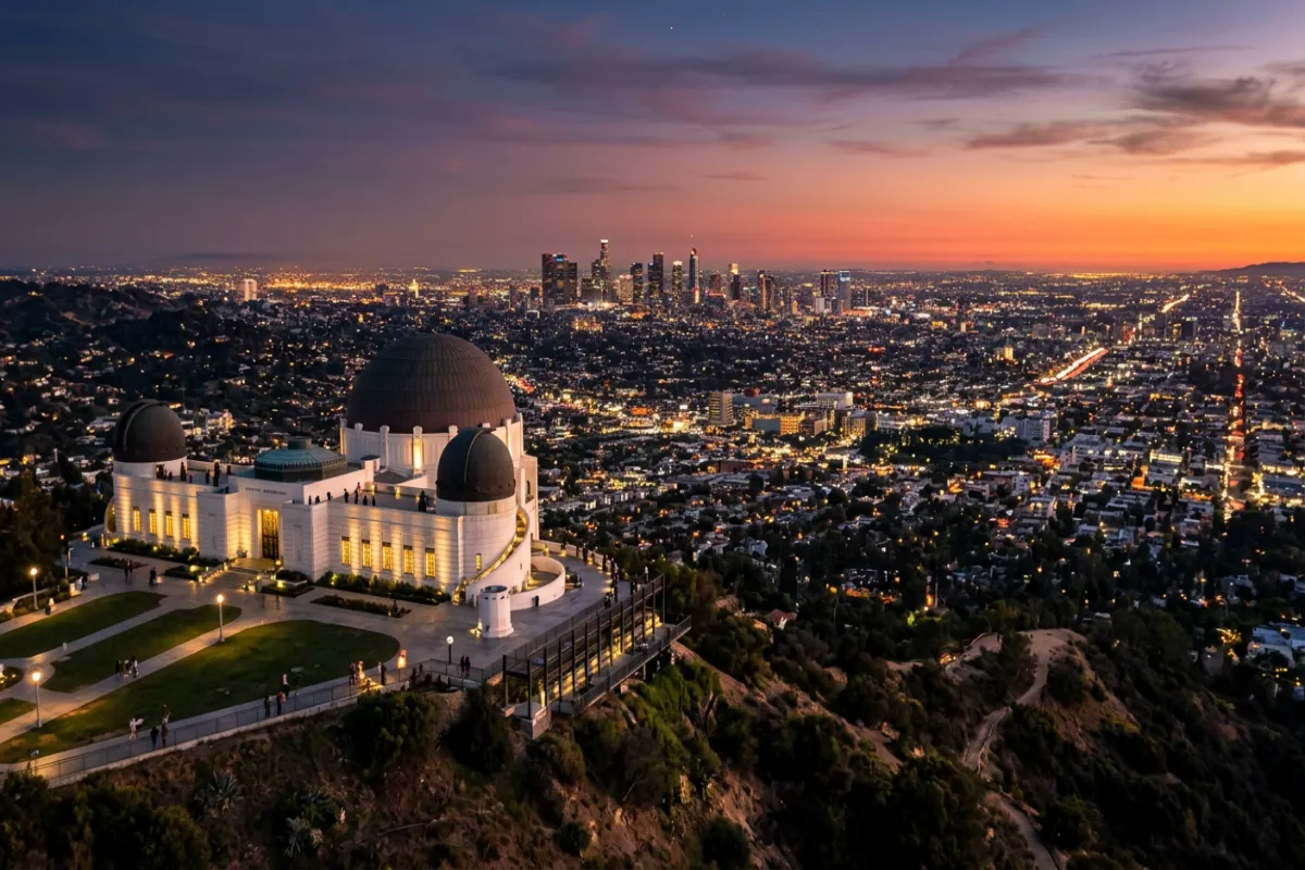 Los Angeles itinerary highlight - Griffith Observatory at sunset
