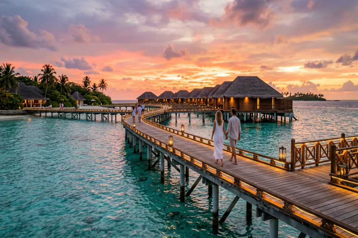 Maldives overwater bungalows - best honeymoon destinations
