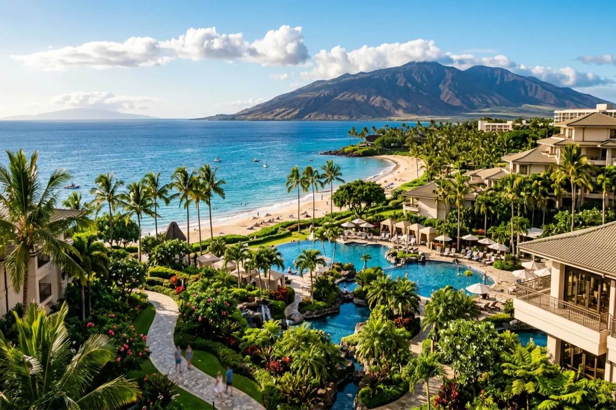 Where to stay in Maui - oceanfront resort in Wailea