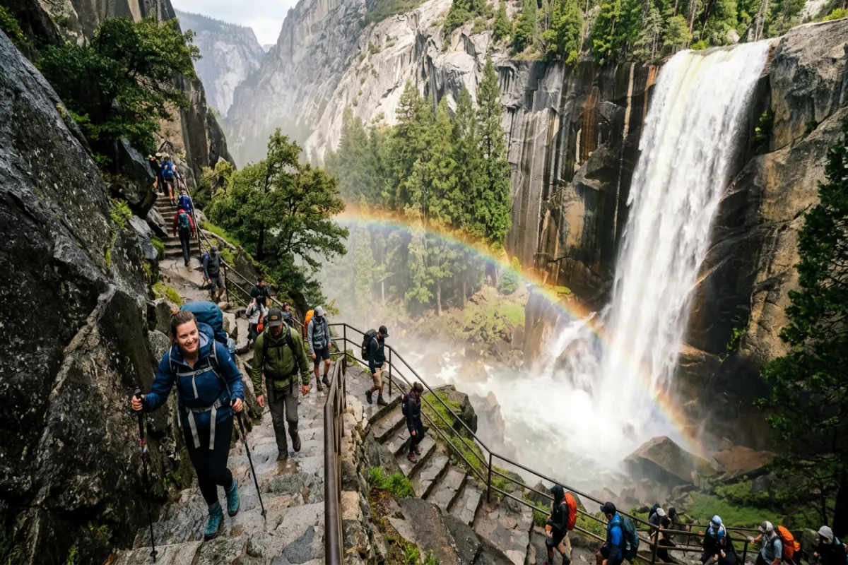 Mist Trail Vernal Fall Yosemite - hiking guide