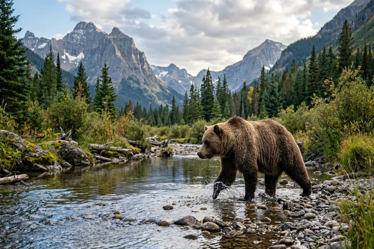 Montana itinerary highlight - grizzly bear in Glacier National Park