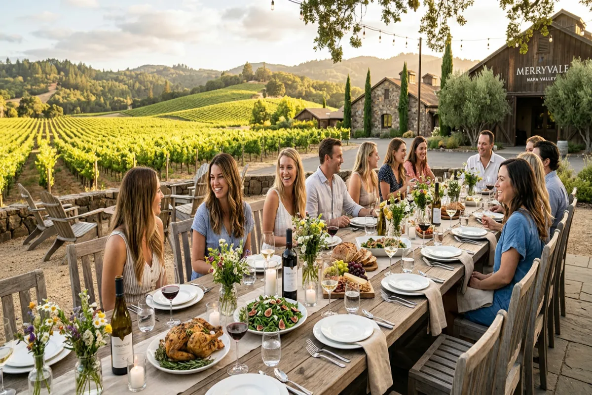 Napa Valley outdoor winery dining - food guide