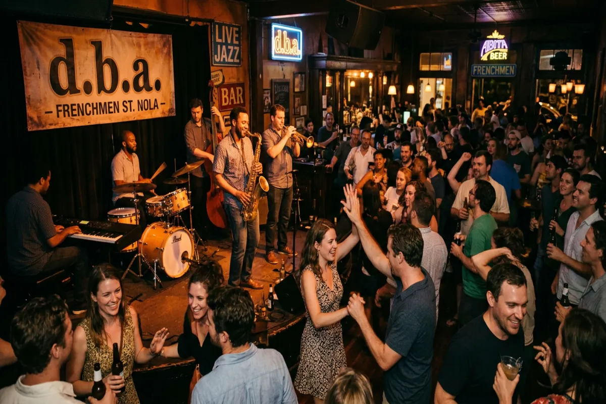 New Orleans itinerary highlight - live jazz on Frenchmen Street