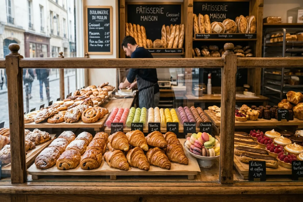 Parisian boulangerie pastries - food guide Paris