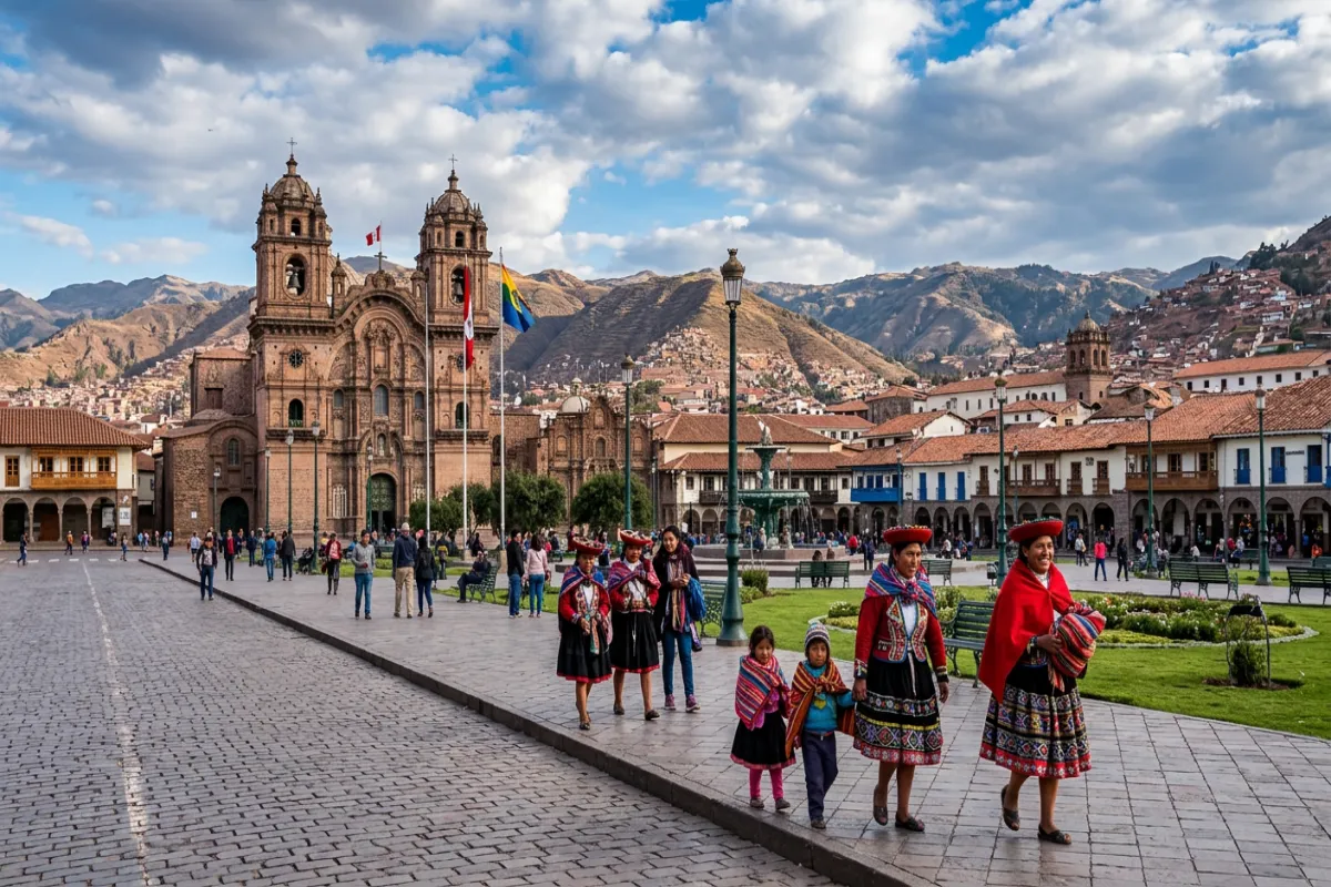 Cusco plaza Peru - altitude acclimatization