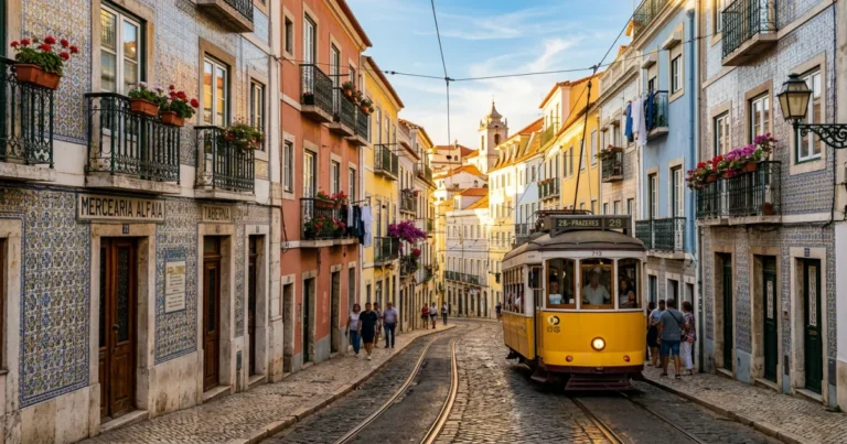 portugal lisbon tram buildings.webp