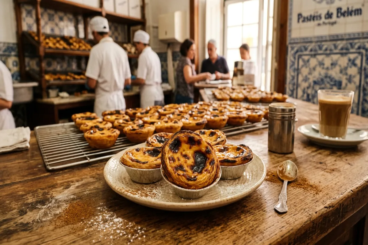 Pasteis de nata custard tarts - food in Portugal