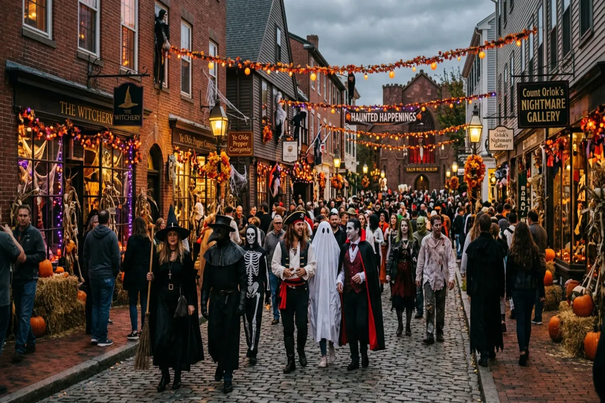 Salem Halloween decorations - Haunted Happenings October