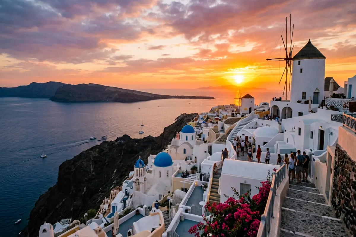 Oia sunset Santorini - must-see attractions
