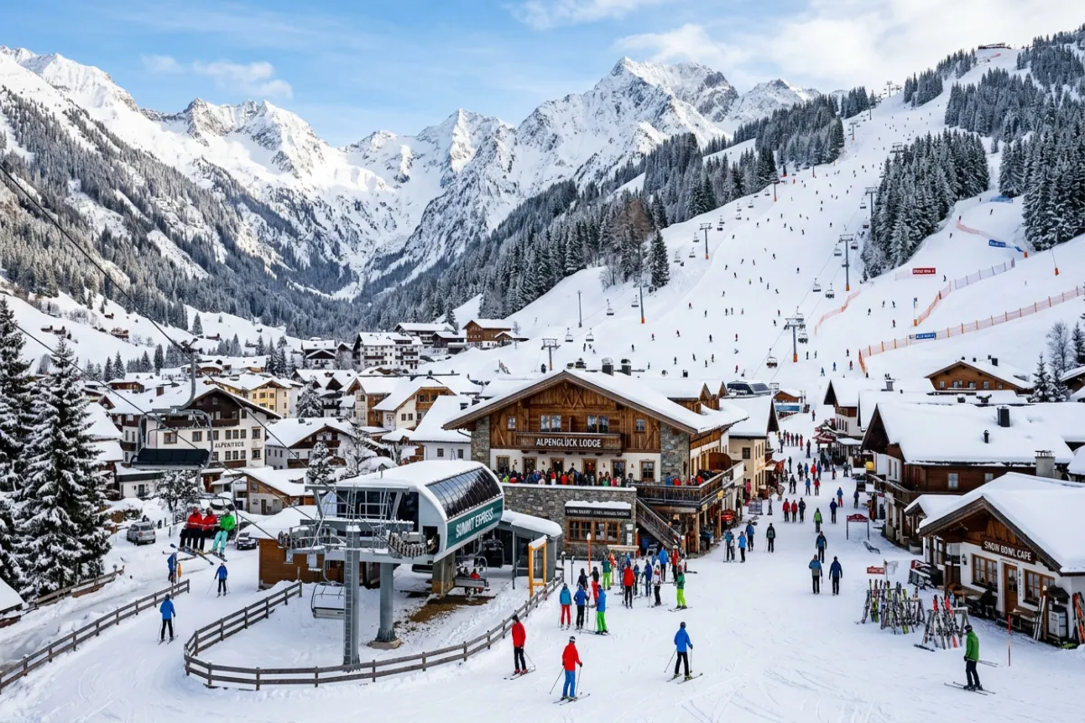 Ski resort village with chairlift - choosing your resort