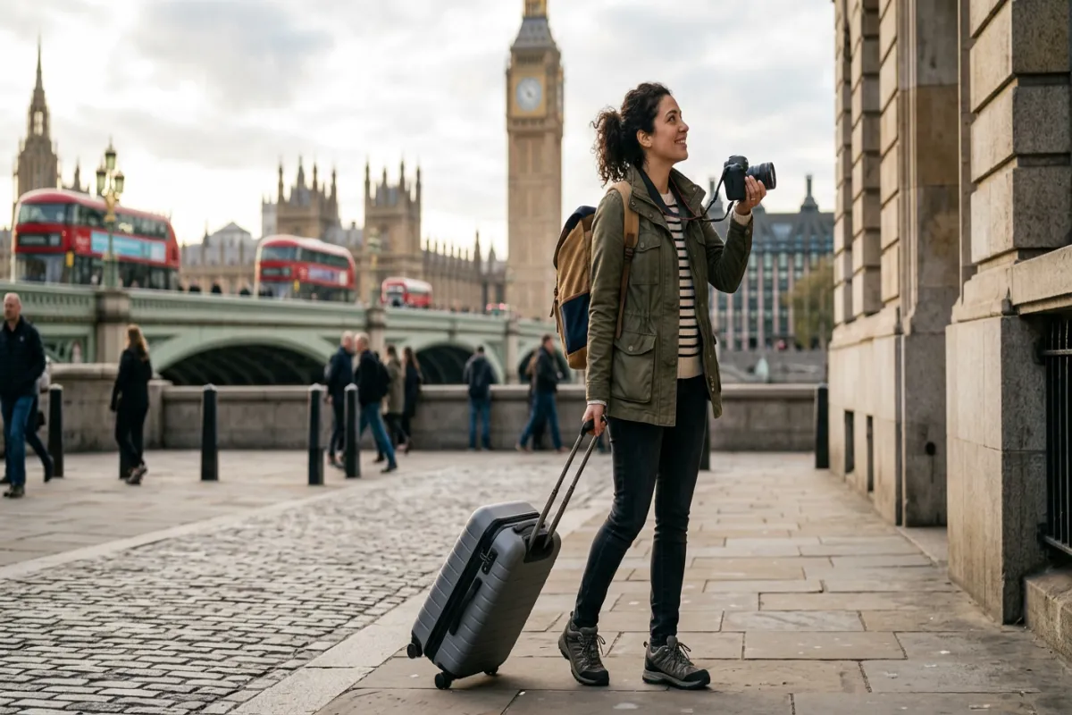 Tourist exploring city during stopover - free airline stopover programs