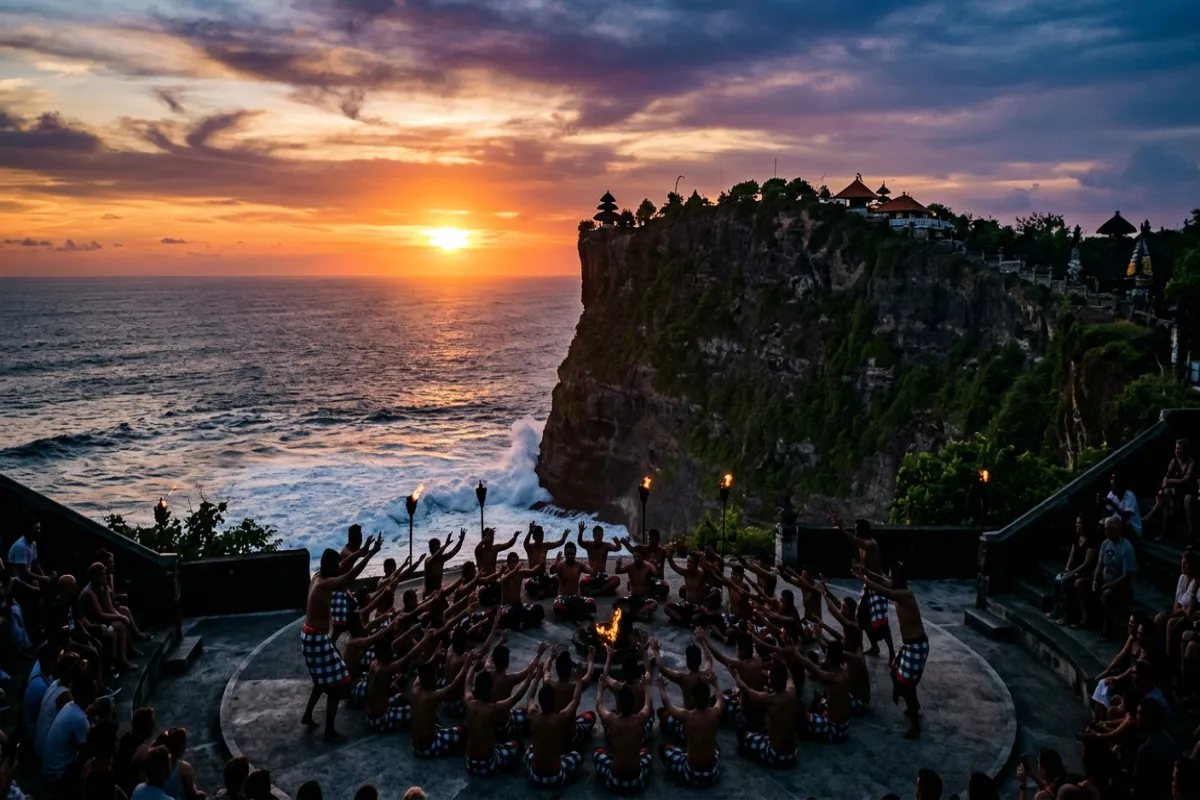 Uluwatu Temple Bali at sunset - must-see attractions