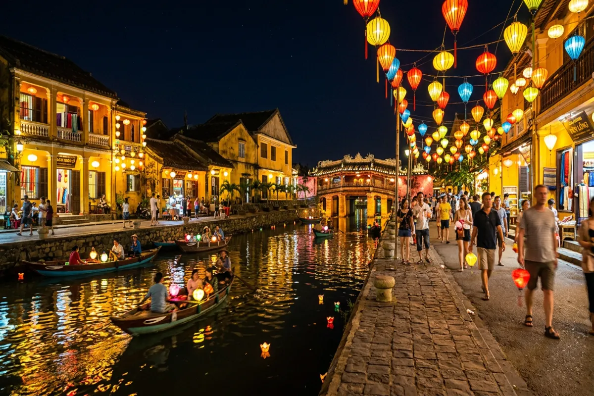 Where to stay in Vietnam - lantern-lit streets of Hoi An