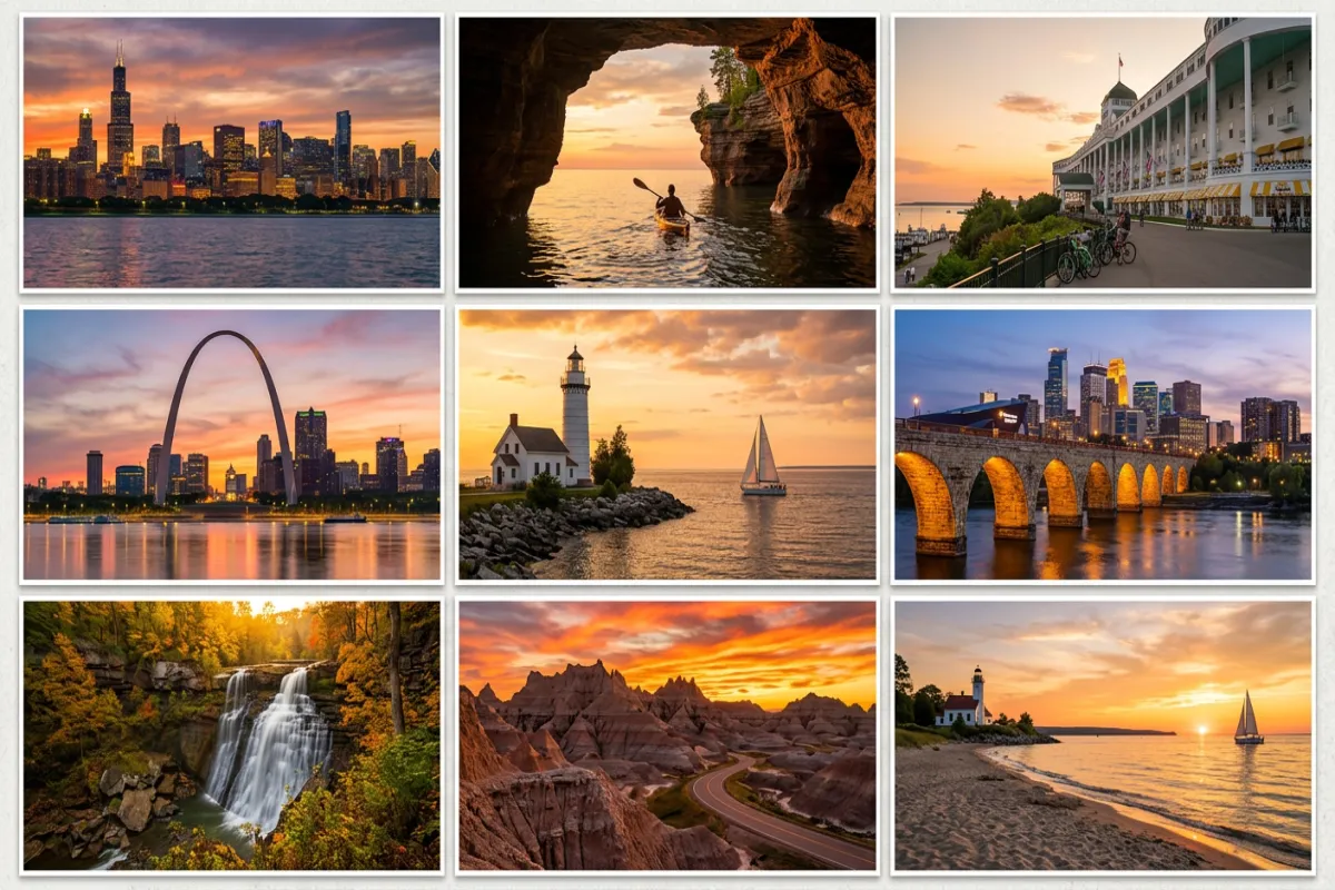 Best Weekend Trips in the Midwest US - top destinations and highlights